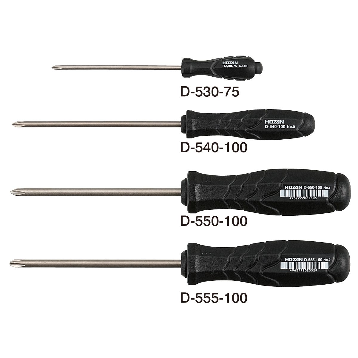 Hozan D-530 to D-555 PHILLIPS SCREWDRIVER +