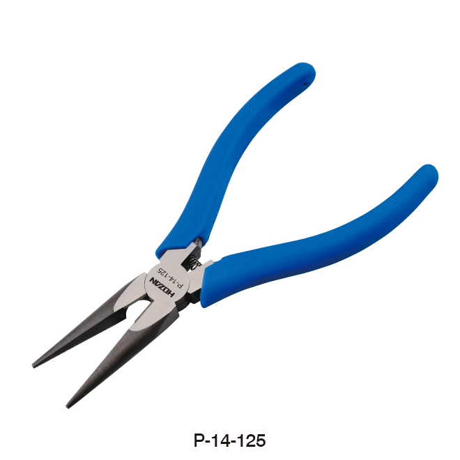 Hozan P-14 LONG NOSE PLIERS WITH SIDE CUTTER